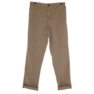 Old Navy Easy Chino Pants Khaki Mid Rise Stretch Waist Straight Cuffed XS